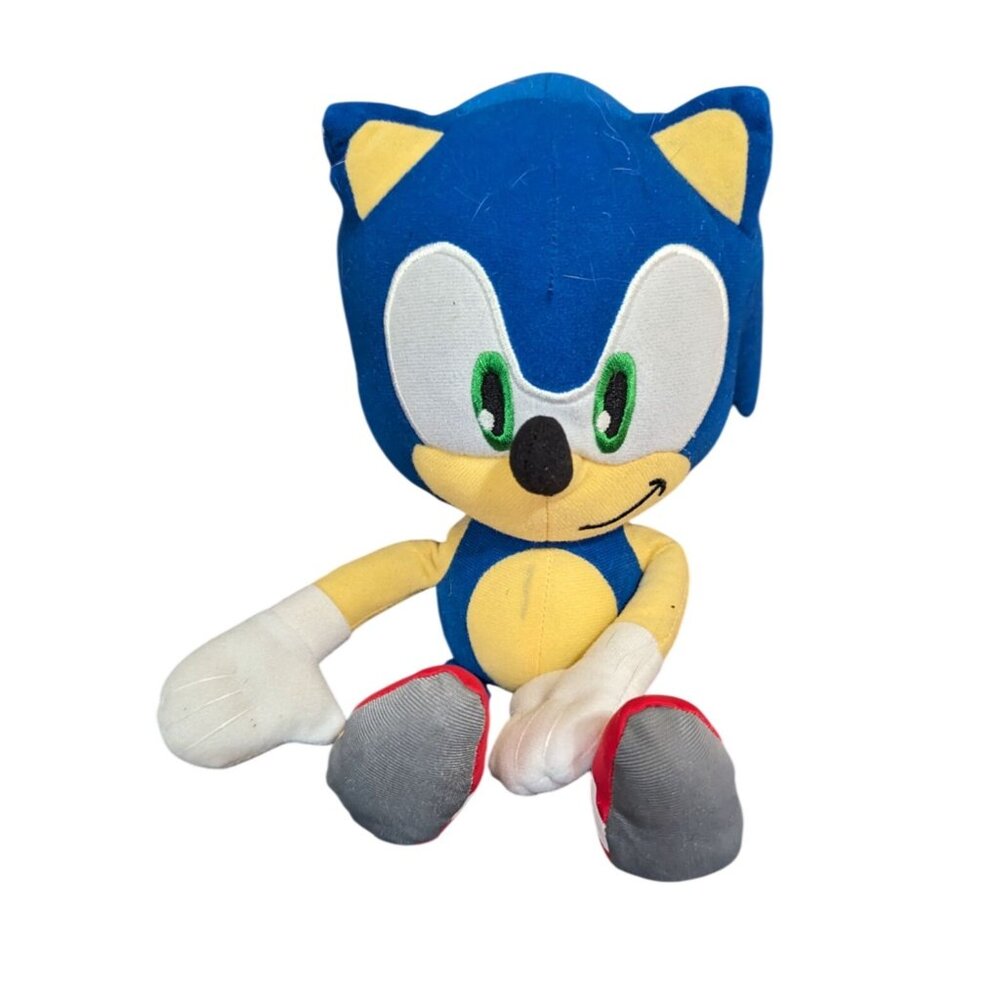 Sonic The Hedgehog 11" plush doll Toy Factory Sega modern toy green eyes‎
